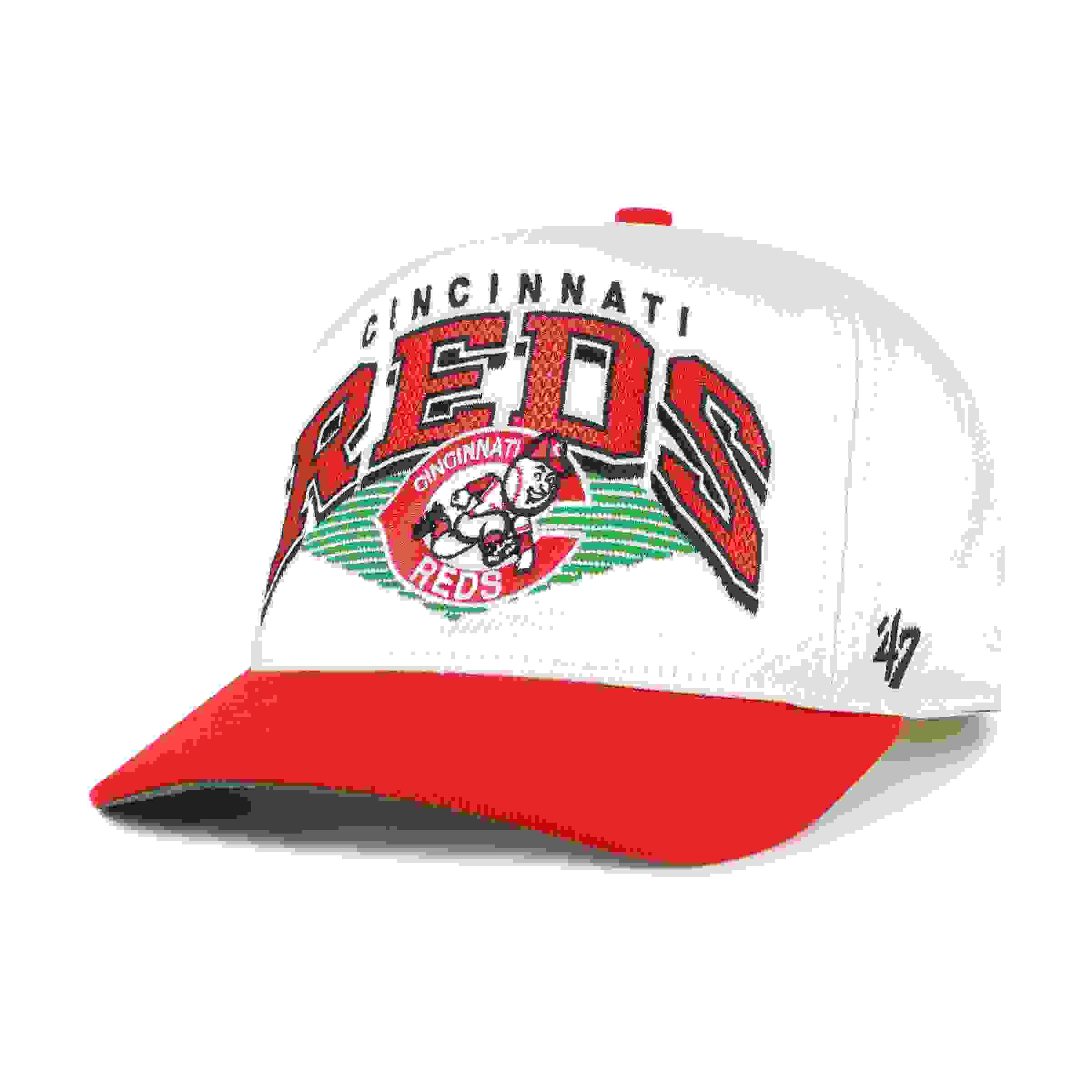 47 Cincinnati Reds Cooperstown Pomona Hitch Snapback Hat - Natural
